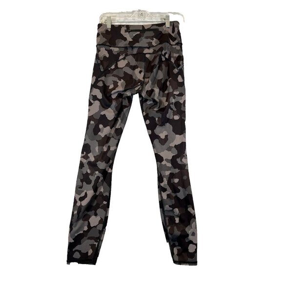 Athleta Lightning 7/8 Leggings Gray Camouflage Size Small Tall ST pockets - Picture 6 of 10